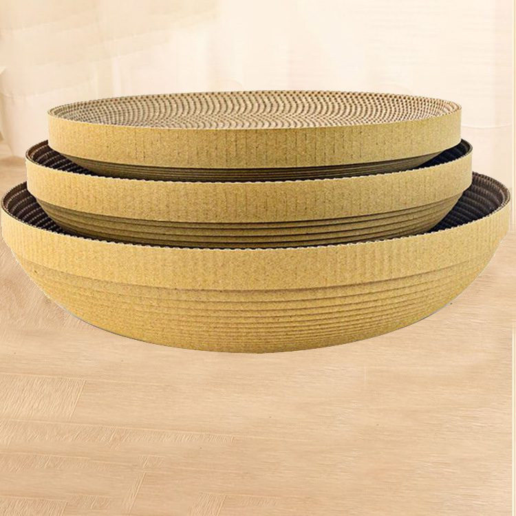Halloween Cat scratch board replacement core wear-resistant to scratch round corrugated paper