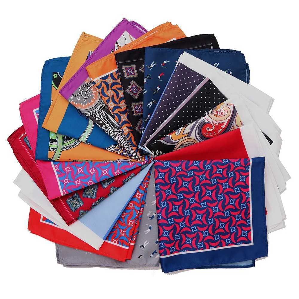Mans Pocket Square Hanky 30x30cm Mans Priting Polka Dot Floral Chest Towel Big Size Handkerchief for Mens Suit Wedding PartyX240921