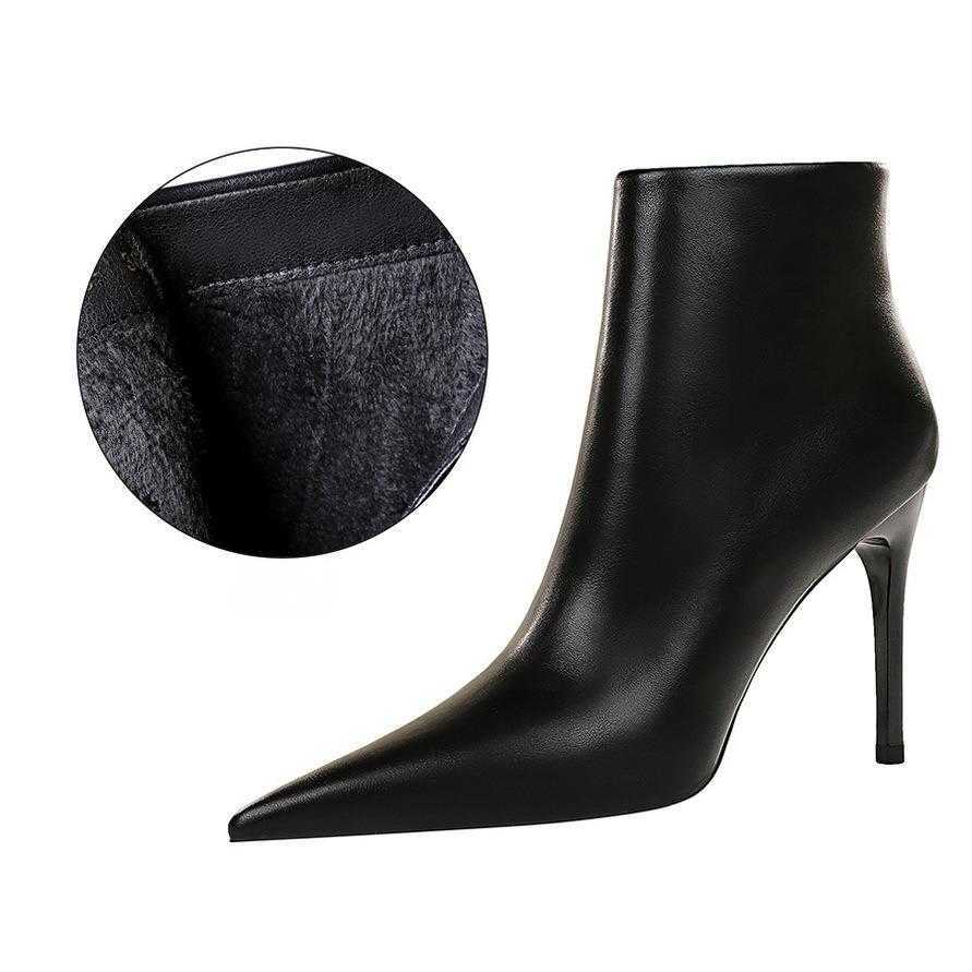 CMM Fashion Sexy Nightclub Slim Heels High Heels Short Boots Slim Boots Fashion Womens Boots