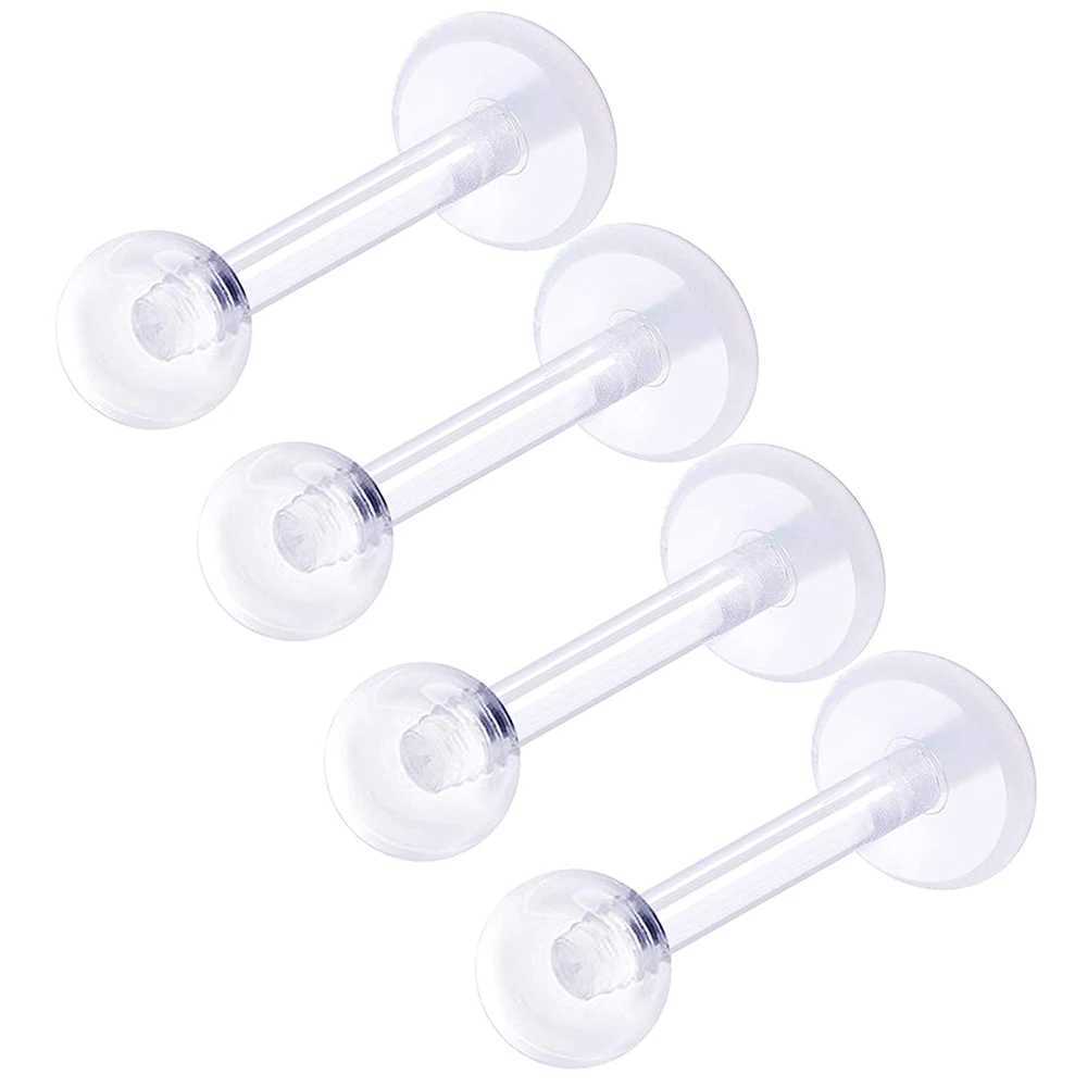 3pcs 16g Labret Studs Lip Ring Snakebite Monroe Bioflex Flexible Cartilage Conch Forward Helix Tragus Steel Ball Pick Size Y240921