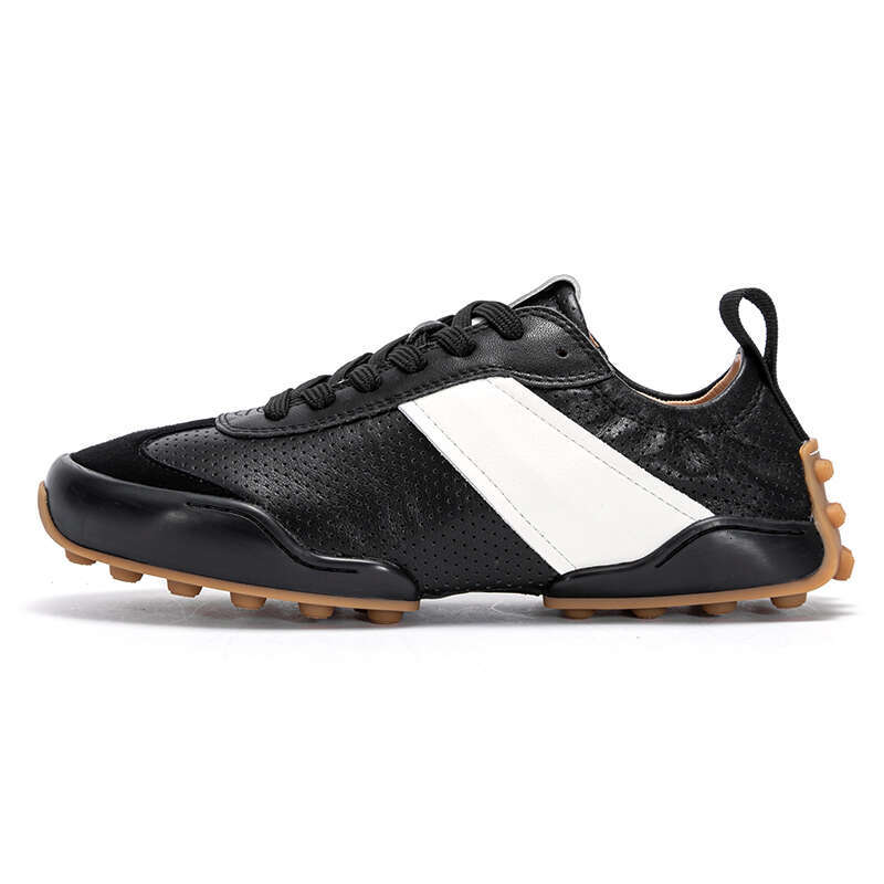 Women's New Fashion Color Matching and Versatile Casual Vintage Outdoor Leather Design Ladies Sports Shoes