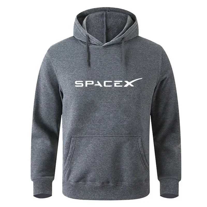 Space X Space Travel Printed Mens and Womens Wool Sports Hoodies Obuz Cotton Hoodies Mens Hip Hop Sweaters Fashion Street Clothi W240921