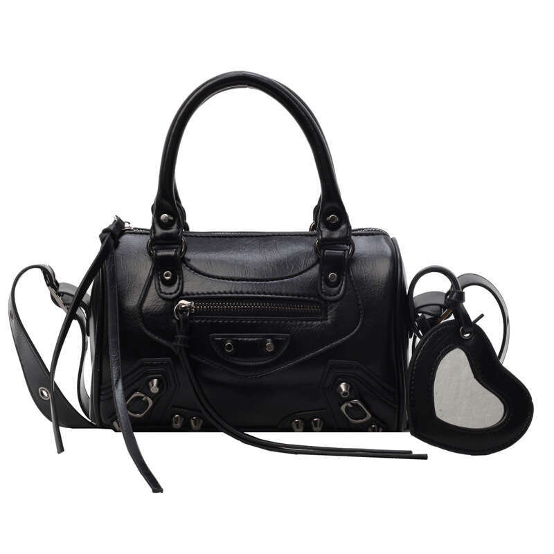 Trendy Cool Motorcycle For Women New Fashionable And Popular Handheld Pink Pillow Wide Strap Single Shoulder Crossbody Bag