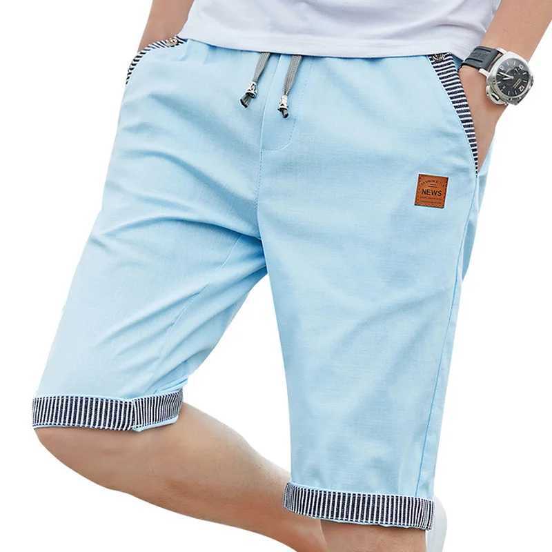Crocodile brand Summer linen Cotton Shorts Men Fashion Brand Boardshorts Breathable Cool Short Masculino Man Casual ShortsX240921