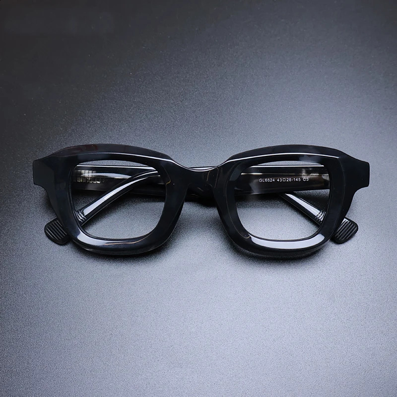 Handmade Vintage Acetate Glasses Frame For Men Retro Eyeglasses Frame Women Eyewear Myopia Prescription 240914