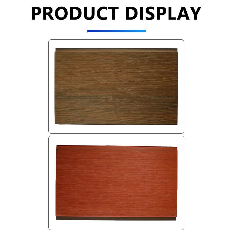 Plastic wood guardrails for garden scenic spots outdoor courtyards river channels and boardwalks anti-corrosion wood fences PE wood plastic guardrails