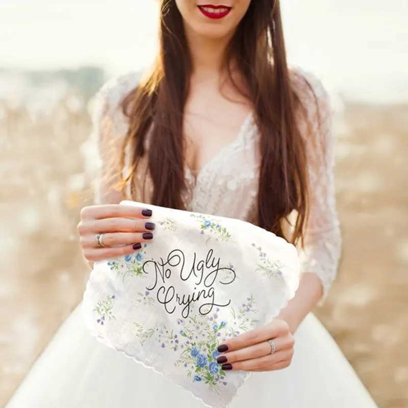 3Pcs 30x30cm Classic Flower Printed Cotton Women Hankies Lace Hanky Ladies Scarf Pocket HankerchiefX240921