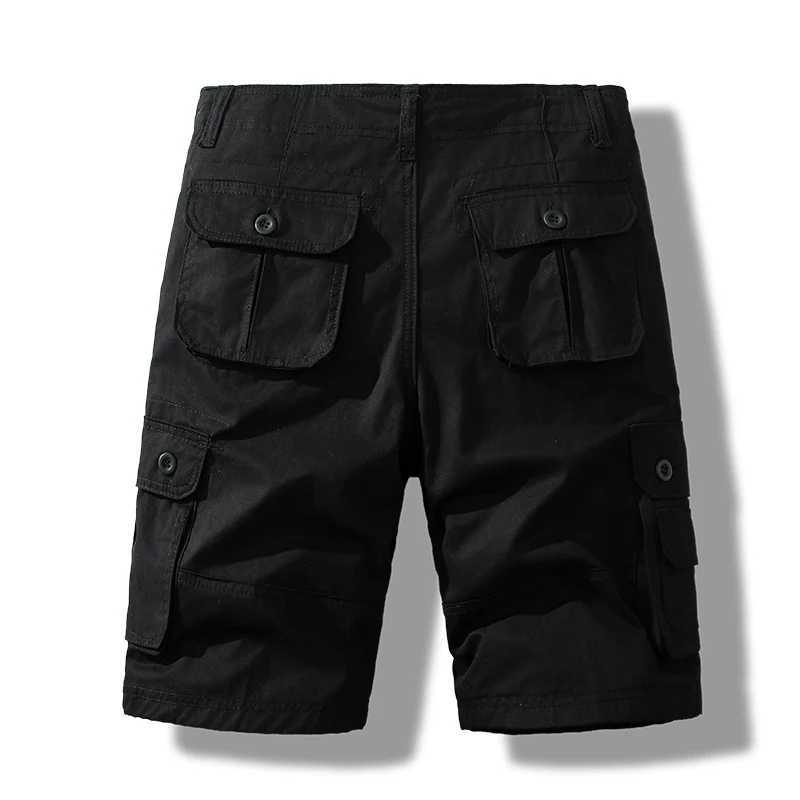 Mens Short Pants Cotton Cargo Shorts Tactical Breeches Casual Sports Man Hiking Fishing StreetwearX240921