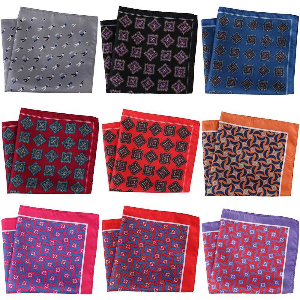 Mans Pocket Square Hanky 30x30cm Mans Priting Polka Dot Floral Chest Towel Big Size Handkerchief for Mens Suit Wedding PartyX240921