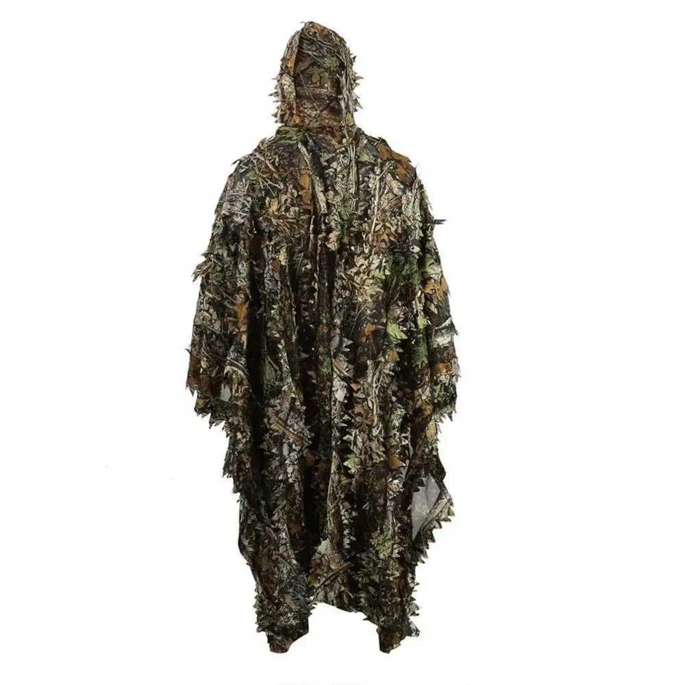 3D camouflage suit sniper hunting suit Ghillie suit Leaves raincoat invisibility cloak CS game costume W240921