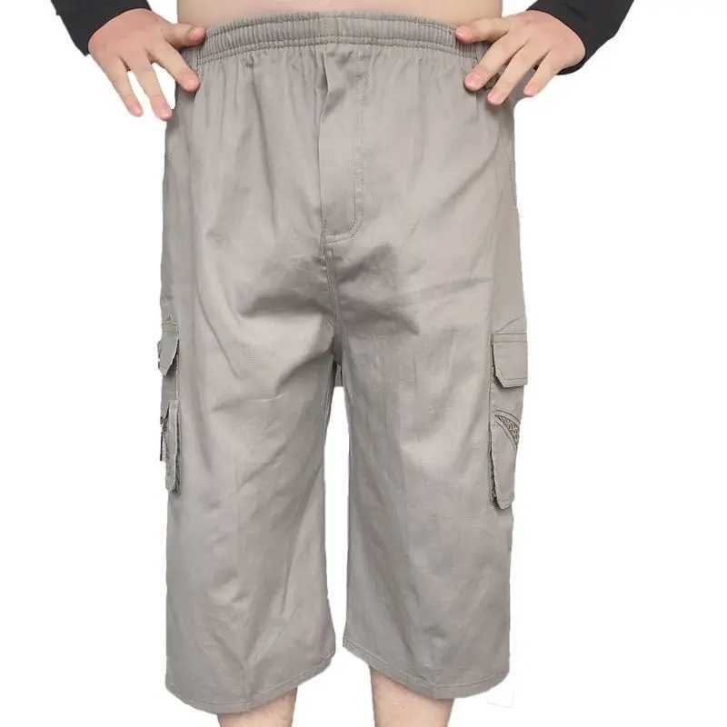 2023 Summer Fashion Casual Loose and Comfortable Mens Clothing High Waist Oversized Trend Spliced Pocket Handsome Cargo PantsX240921