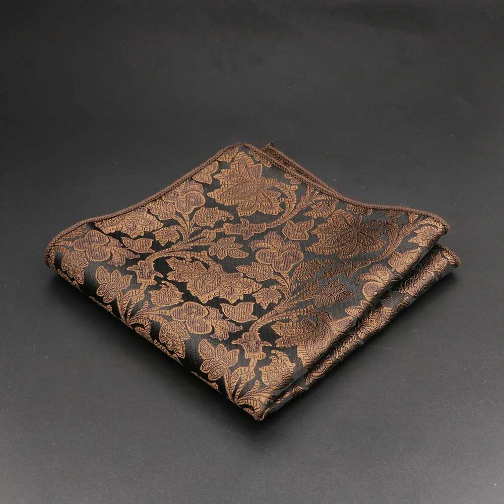 Men Hanky Pocket Squared Handkerchief Polyester Blue Red Hankerchief Flower Rose Floral Wedding Party Gift for Man AccessoryX240921