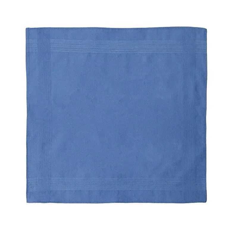 3Pcs 40x40cm Pure Cotton Solid Color White Blue Plain Men Handkerchiefs Pocket Hankies Sweat Square Towels Party GiftX240921