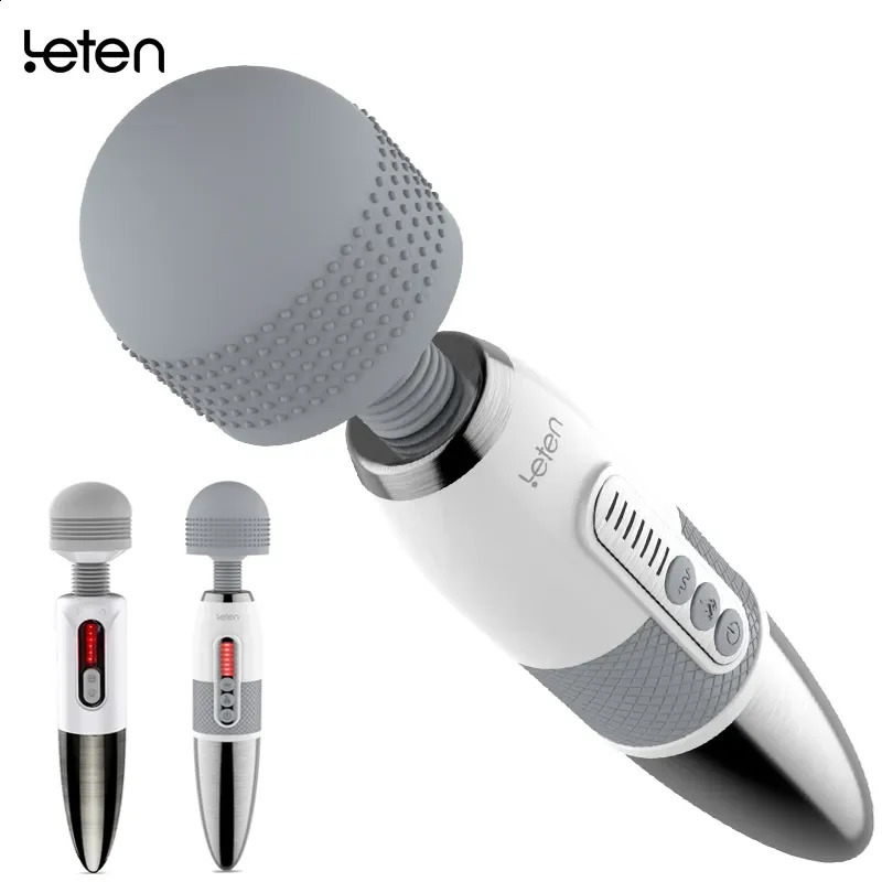 Leten AV Magic Wand Massager Huge Head Vibrator for Female Masturbation Orgasm Nipple Clitoris Stimulator Sex Toys for Woman 240914
