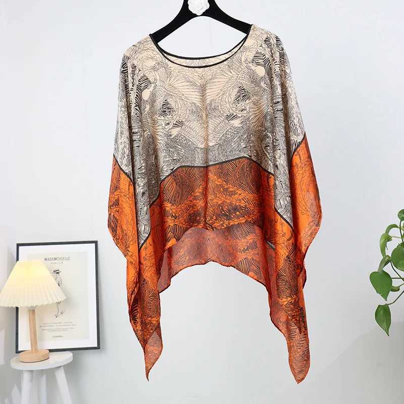 Poncho Pullover Shawl Sun Protection Scarf new paradigm scarf paired with loose summer sun protection casual clothing P11 W240921