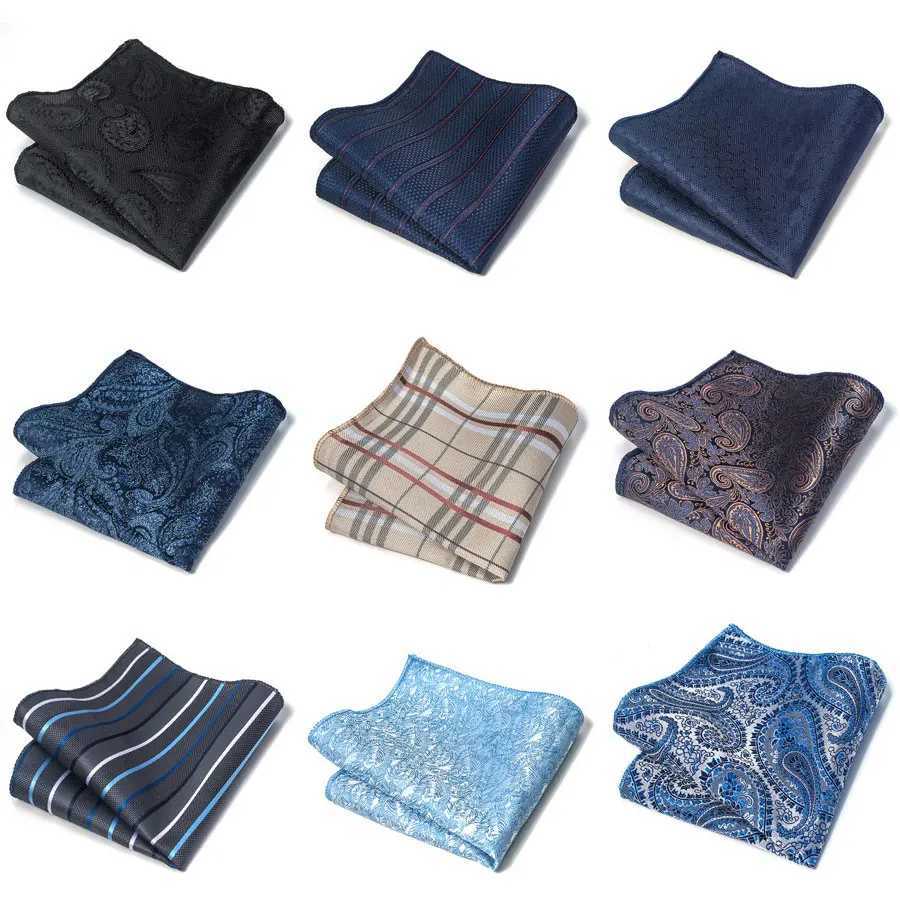 Latest design hot selling silk handle black set accessories men Abraham Lincoln birthday pocket square suitable for workplace W240921
