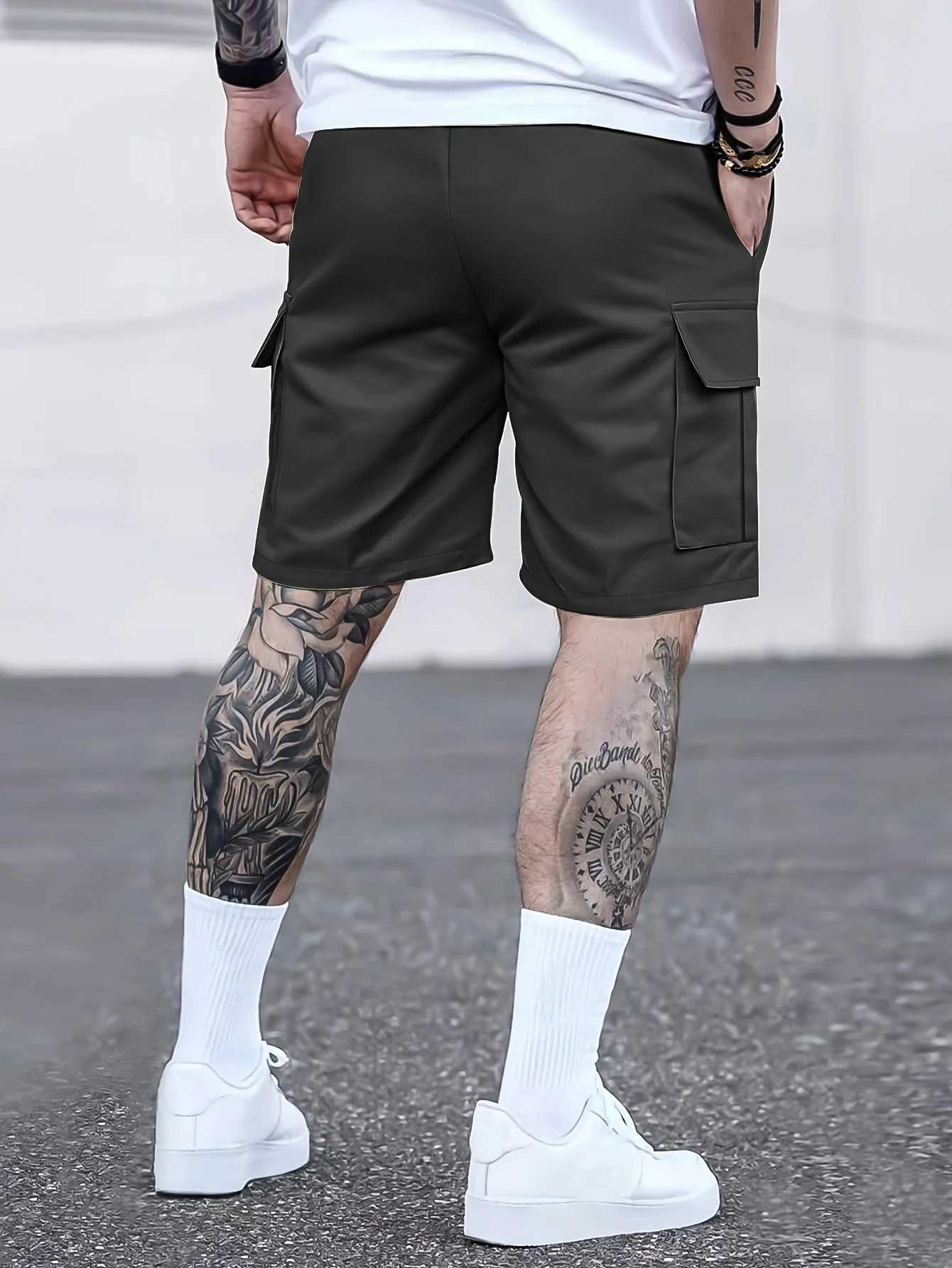 Mens Casual Drawstring Cargo Shorts With Pocket For Summer OutdoorX240921