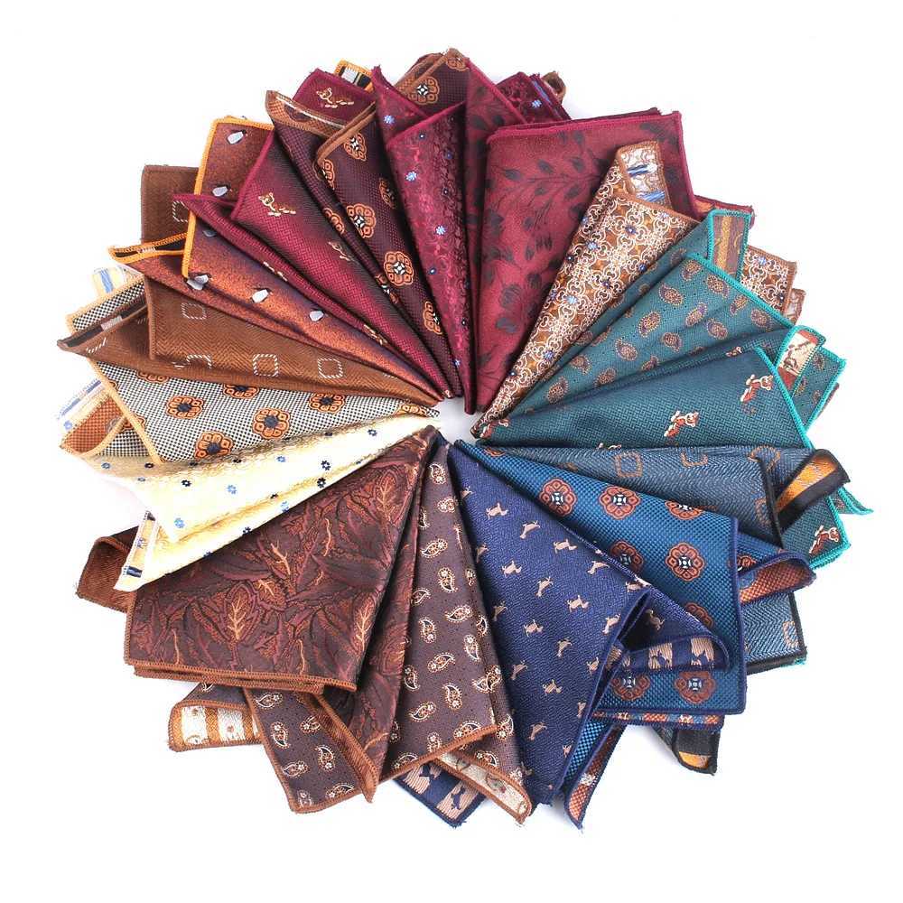 New Suits Pocket Square For Men Women Flower Chest Towel Hanky Gentlemen Hankies Mens Handkerchief Wedding Pocket Towel GiftsX240921