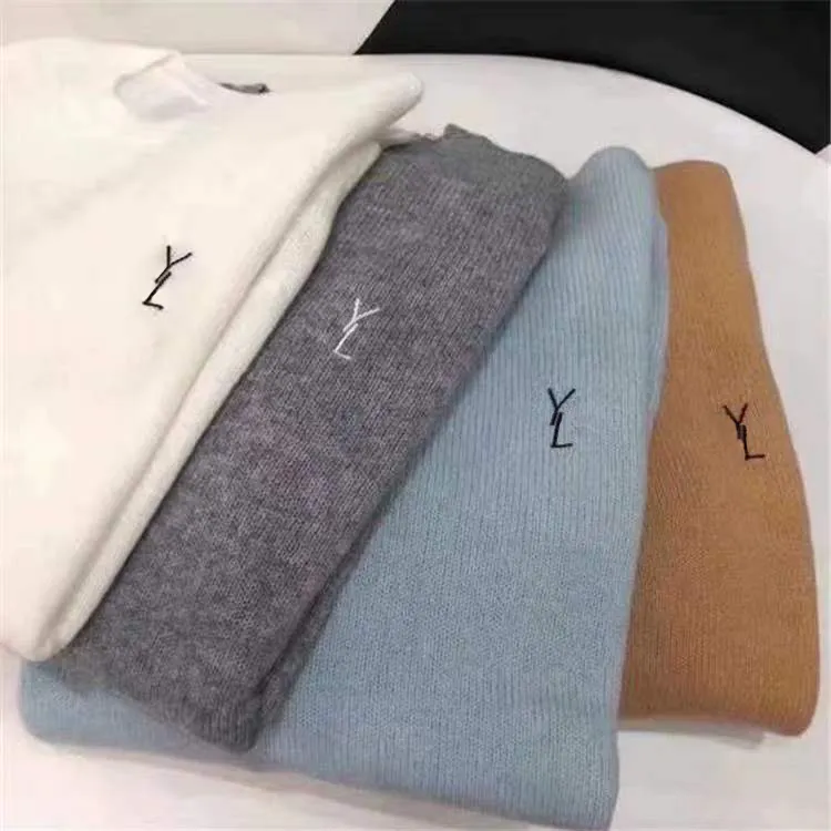 Luxury Womens Sweaters Designer Sweater Brand Lady Base Hoodies Logo Embroider Wool Knit Tops Women Loose Fashion Ladies -9 Long Sleeved Knitwear DZG24092114