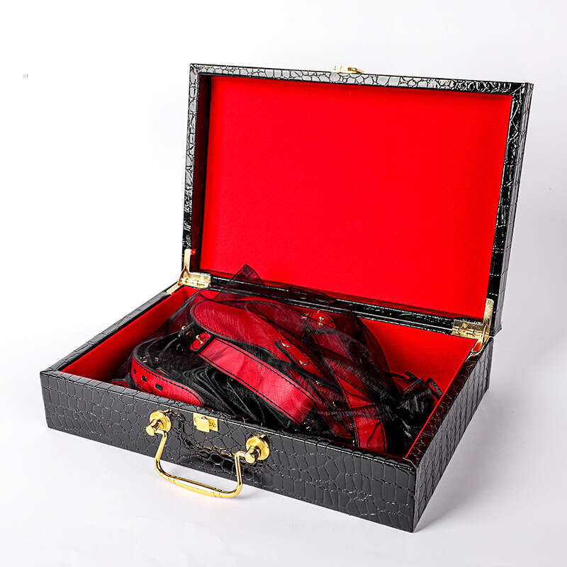 Sex toys SM props genuine leather eight piece set SM sex collar binding restraint handcuffs tuning punishment racket