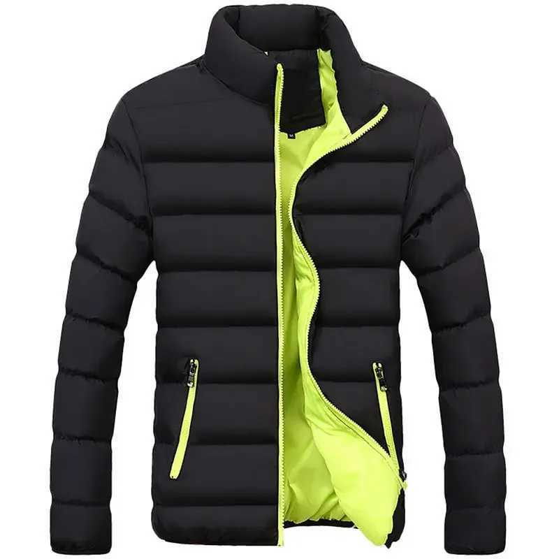 Fashionable mens cotton coat jacket casual Korean cut winter cotton coat student cotton coat W240920