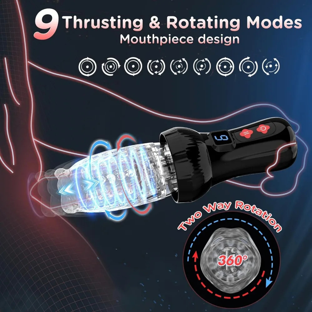 Male Masturbation Sex Toys Automatic Rotary Telescopic Sound Electric Airplane Cup Adult Products Erection of Penis Masturbador 240914