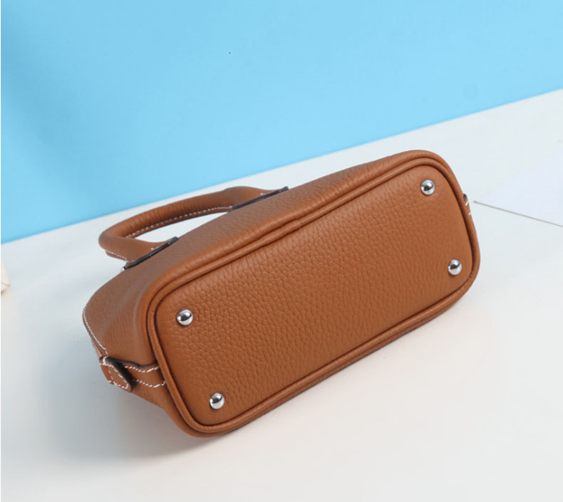 New Free Shipping Women Genuine Grain Shoulder Small Crossbody Multi Color Leather Shell Bag