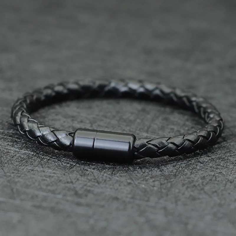 Trendy Men Bracelet Set 3pcs Minimalist Leather Braclet 8mm Natural Tiger Eyes Stone Braslet Beaded Brazalete Pulsera Homme GiftX240921