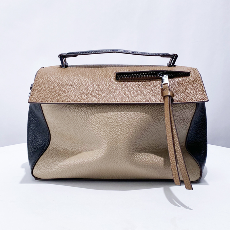 Genuine Leather Messenger Bags For Women Designer Handbag And Purses 2024 New In England Style Cowhide Crossbody Shoulder