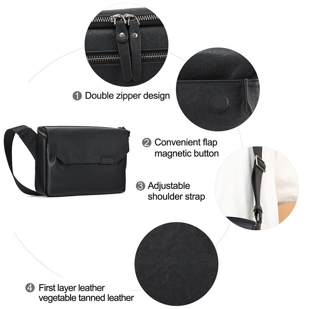 JOYIR Genuine Leather Men's Messenger Large Capacity Shoulder Crossbody For Male Trendy Casual Sg Bag Satchel Bags
