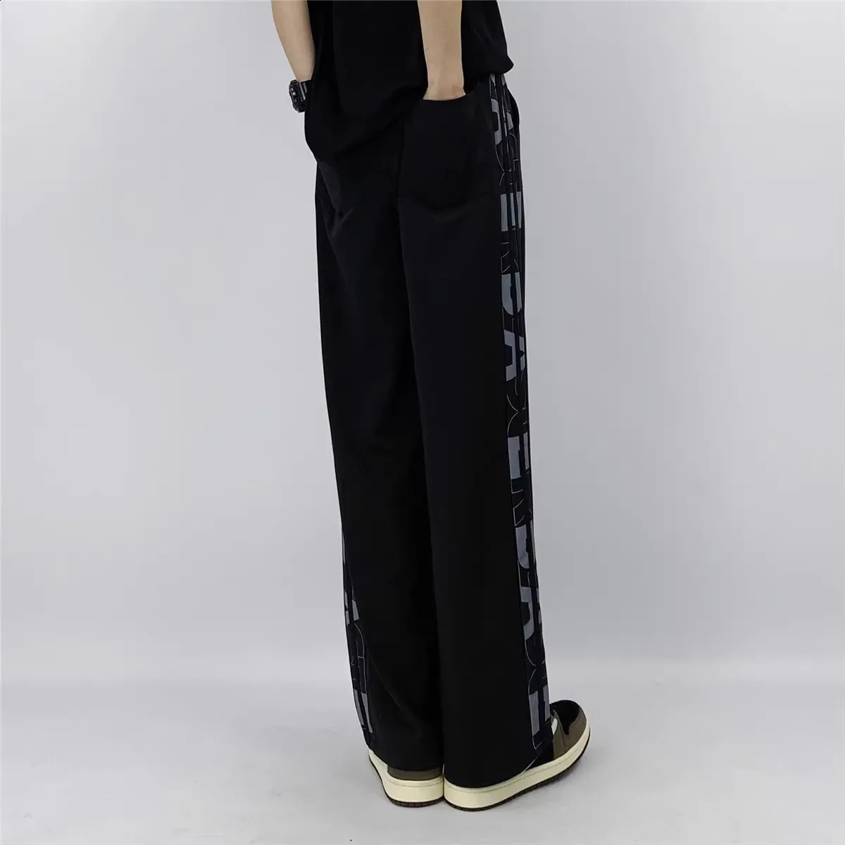 American street hiphop European and high sweatpants fashion vintage printed casual pants 240910