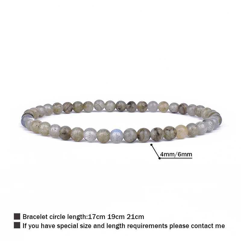 4mm 6mm Mini Energy Charm Bracelet Natural Stone Beads Yoga Healing Bracelet Jewelry for Women Men Best Friend Gift DropshippingX240921