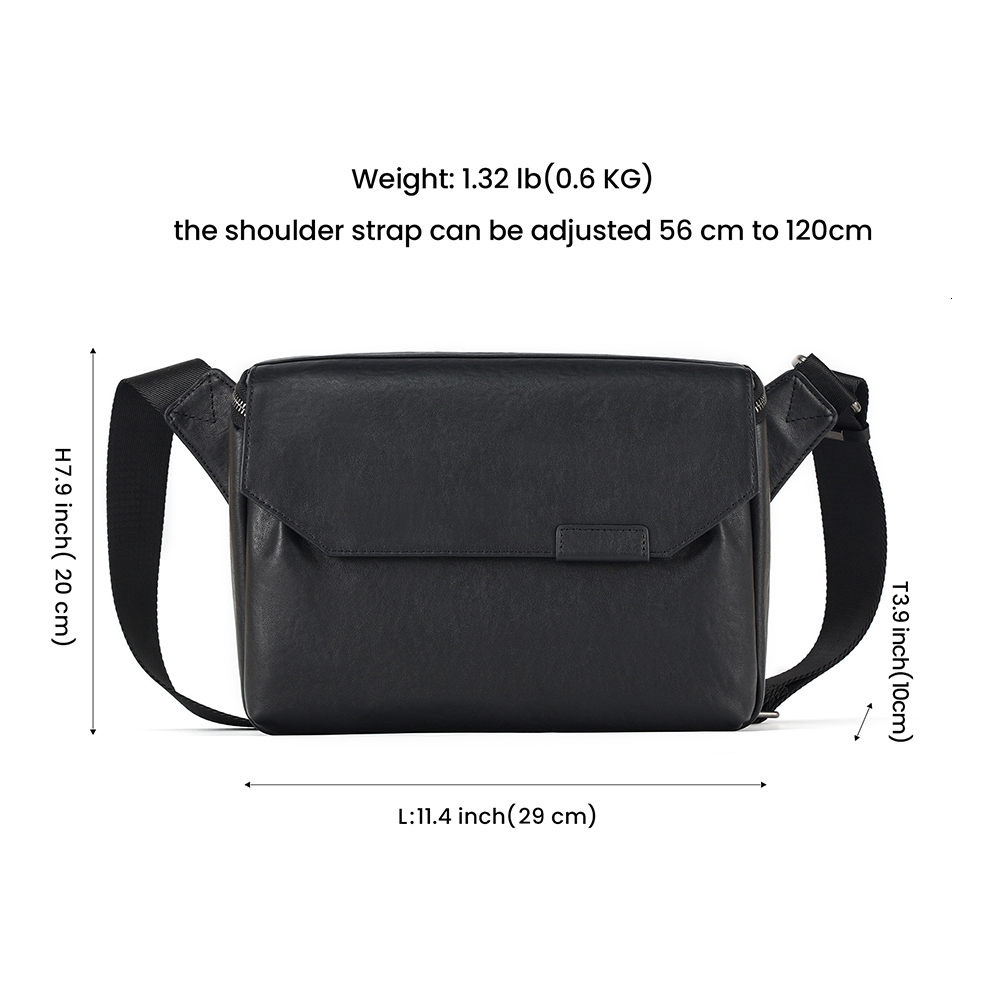 JOYIR Genuine Leather Men's Messenger Large Capacity Shoulder Crossbody For Male Trendy Casual Sg Bag Satchel Bags