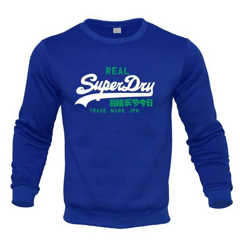 Spring and Autumn Clothing O-neck Lanhua Long sleeved Sportswear Mens Fashion Casual Top Mens Sportswear W240921