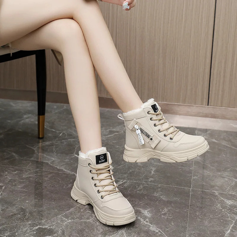 Winter Snow for Women Casual High-top Shoes Warm Womens Sneakers Platform Ankle Boots Plus Size 42 atillas De Mujer New