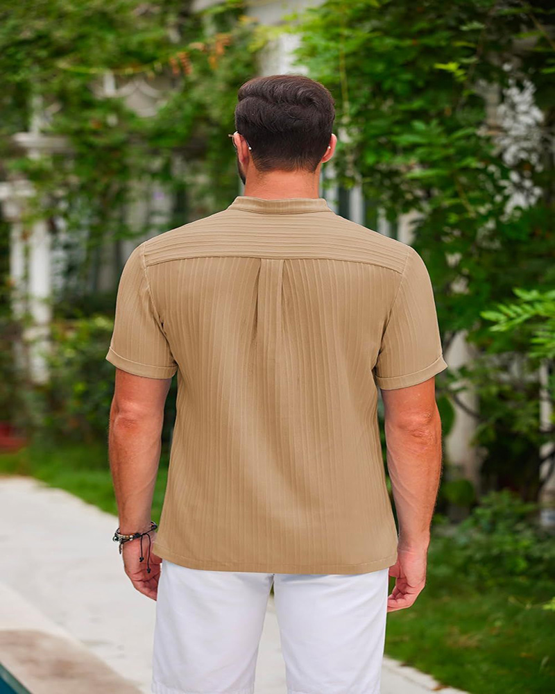 mens T-Shirt designer clothes mens man Shirts Clothing Tops Tee Short Sleeve Fashion Summer male Black cotton linen Formal Slim Fit Shirt Top high qua