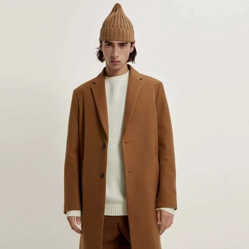 Womens jacket 2022 spring new simple single breasted collar comfortable version fabric wool jacket ZZ688W240712