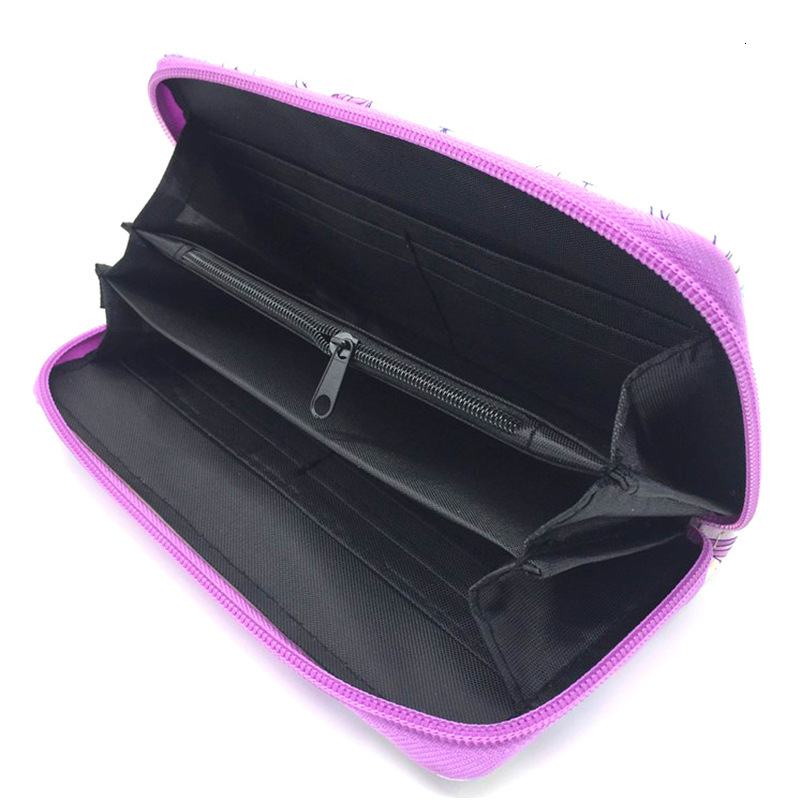 2024 New Women's Wallet Ethnic Style PU Female Student Head Zipper Bag, Zero Wallet, Identity Recognition Bag Designer Mini Wallet Free Shipping