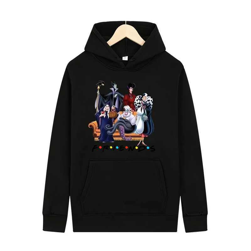Halloween friend letter printing hoodie mens fashion sportswear wool warm couple casual Harajuku street hoodie zipper W240921