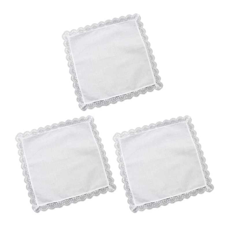Wedding party pocket handle bride and groom lace Hanks W240921