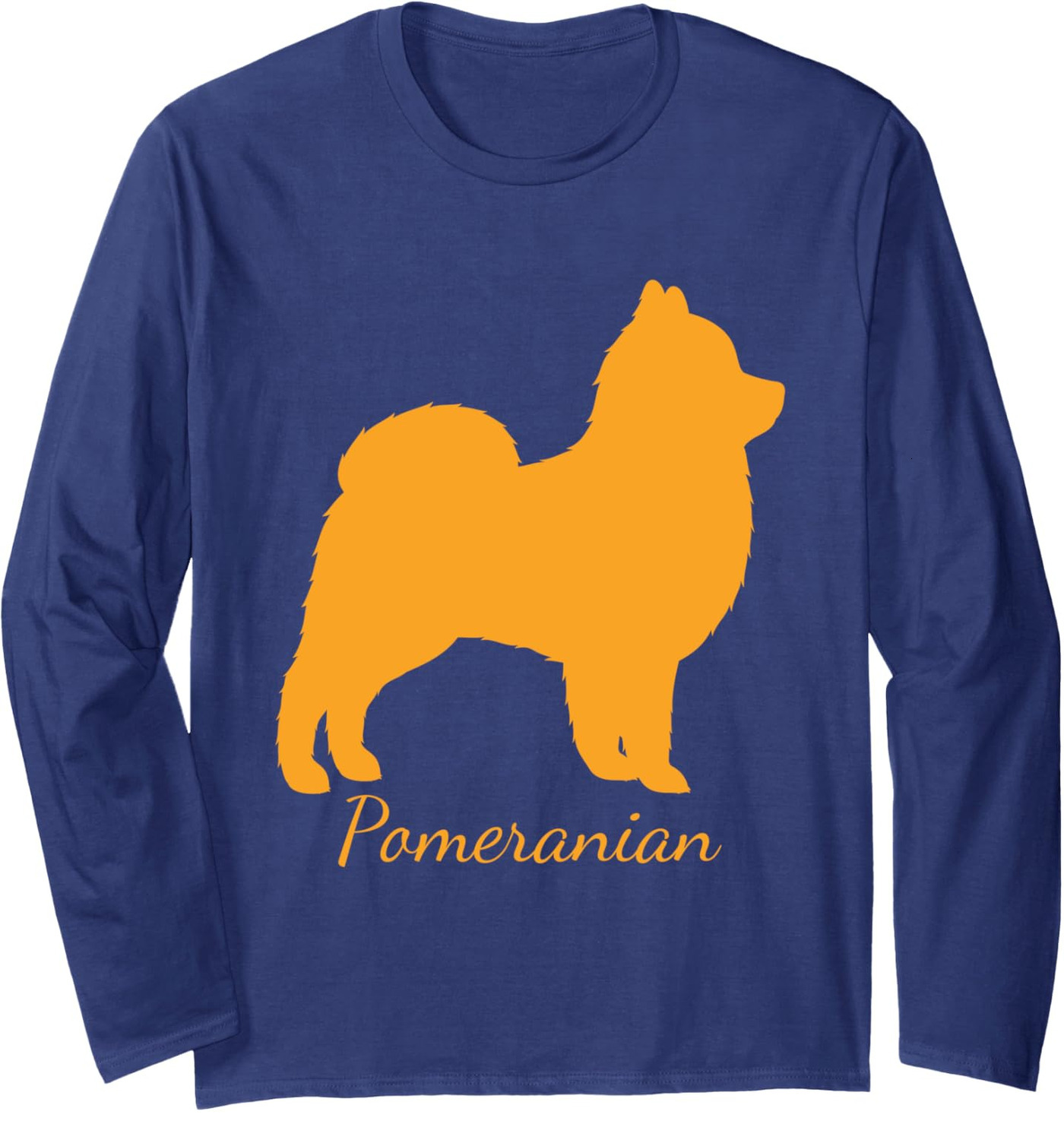 Long Sleeve Shirts for Men sweatshirt Funny Pomeranian Friend Puppy Love Dog Silhouetted Gift Long Sleeve Tee Streetwear Casual tops clothes