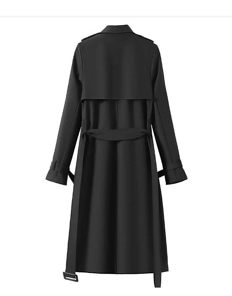 Trench Coat for Women Fashion Winter Clothes Women Long Coats and Jackets Women Belt Double Breasted Trench Coat Women ClothingX240921