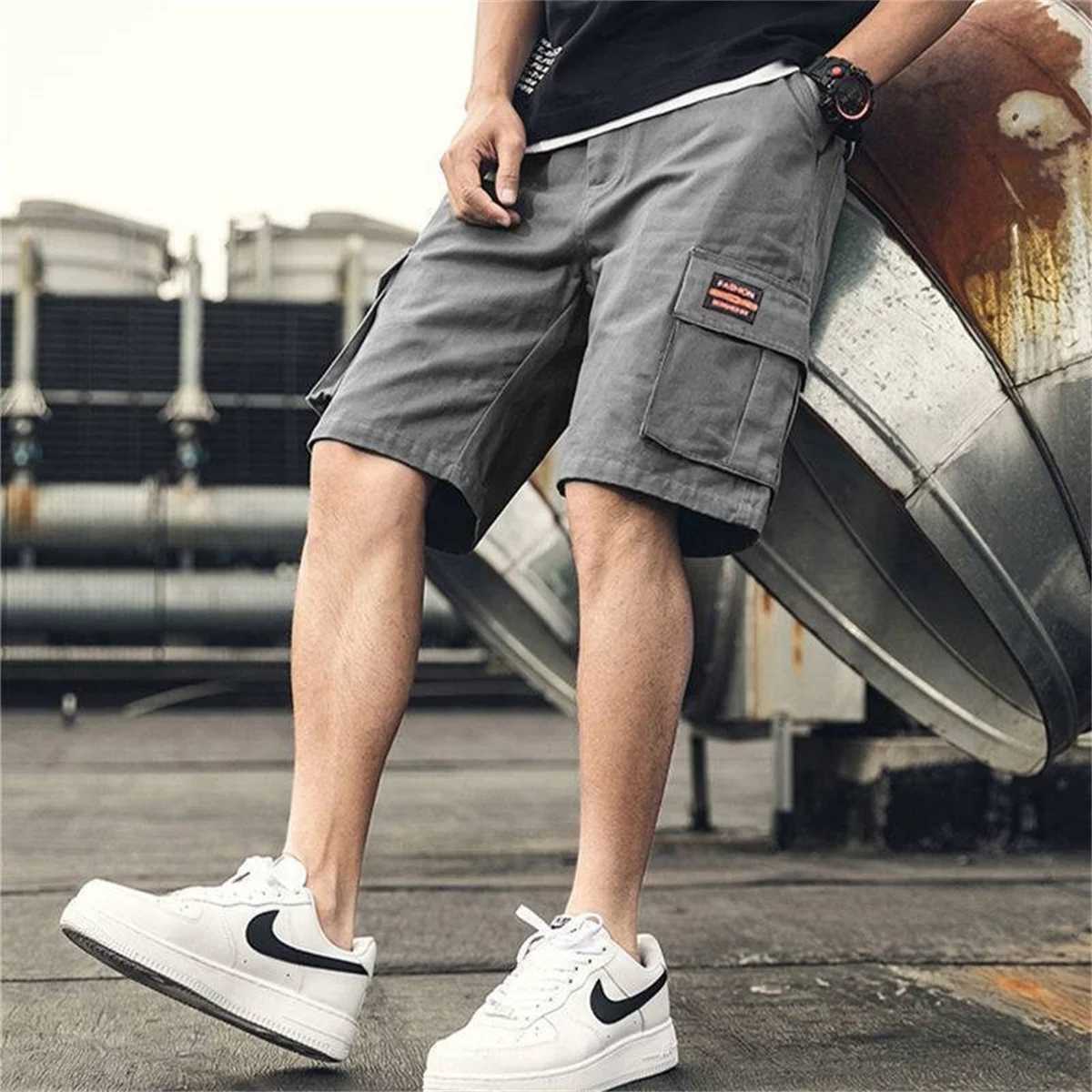 Cool Cargo Shorts for Men and Women Summer Jacquard Shorts Casual Loose Fashion Instagram Outdoor Sports Pants Beach PantsX240921