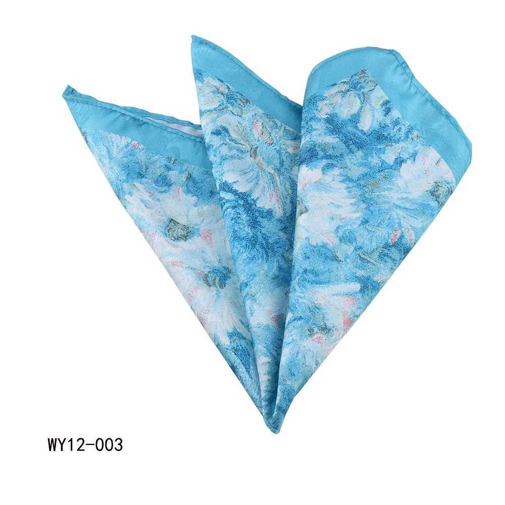 Linbaiway Vintage Floral Printed Handkerchief For Men and Women Paisley Floral Pocket Square Hankies Wedding Party Chest TowelX240921