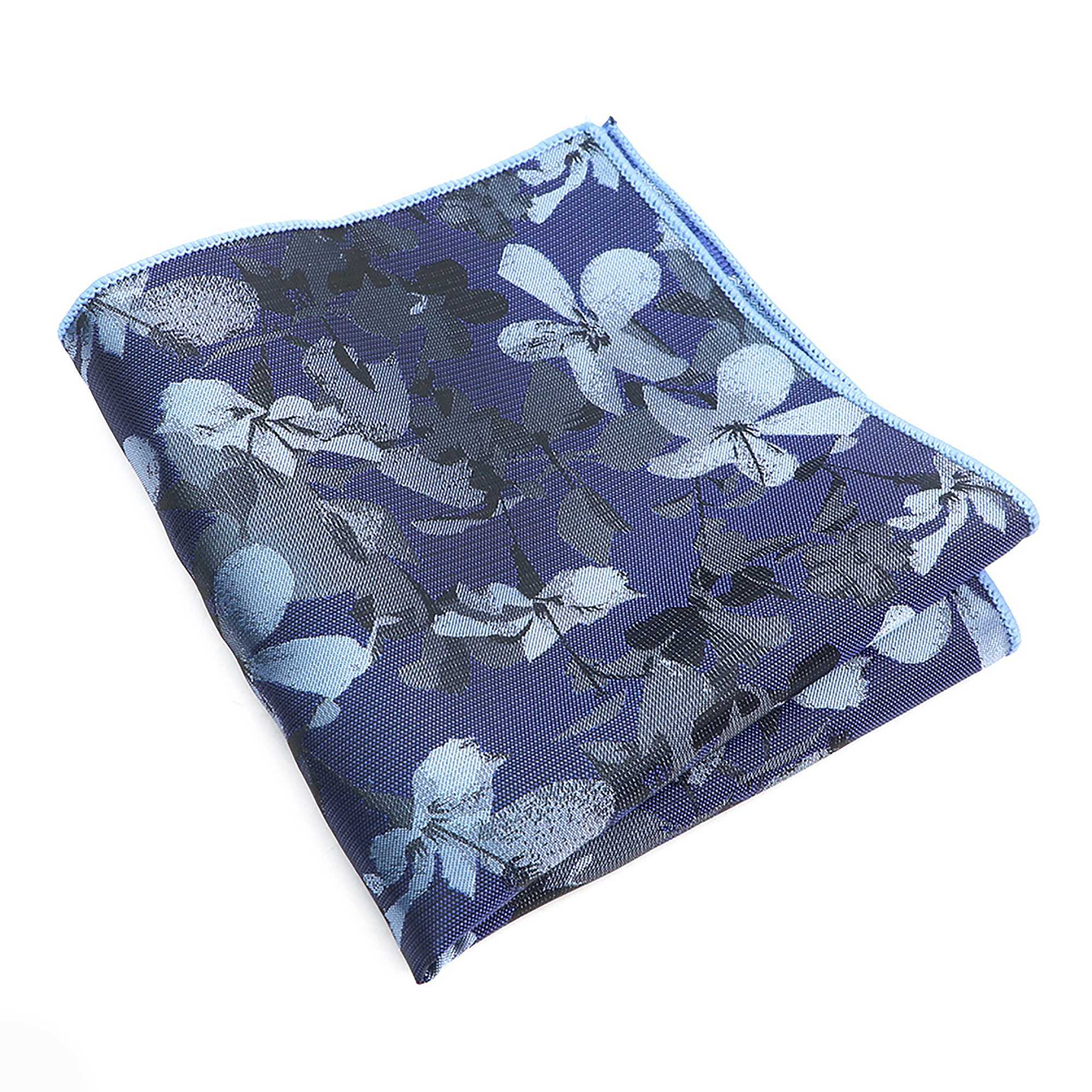 New Print Floral Leaves Dot Hankies 26cm Width Pocket Square Novelty Casual Deep Color Handkerchief Suit Hanky Gift AccessoryX240921