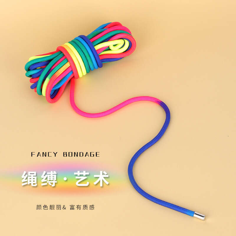 Sex toys SM rope binding rope colorful 7mm polyester metal head binding rope high-end art hanging rope wholesale