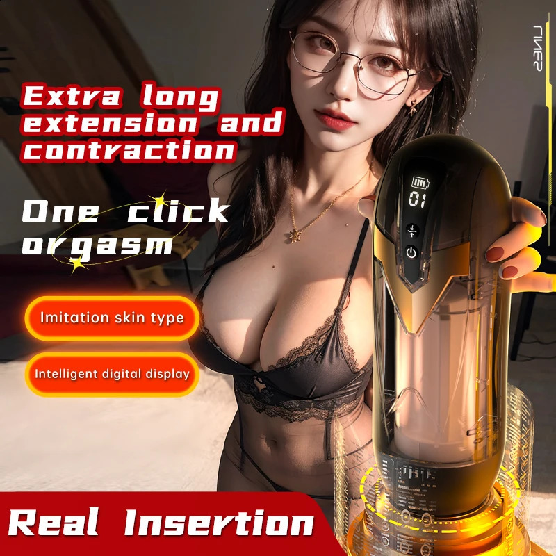 Iron Man heating sound remote vibration digital display airplane cup male masturbation adult sex product m 240914