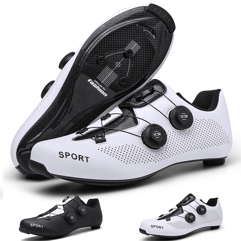 ddmytiger T001 Fashion Carbon Fiber Bottom Knob Road Bike Cycling Men's Bicycle Professional Lock Shoes C ddmythur