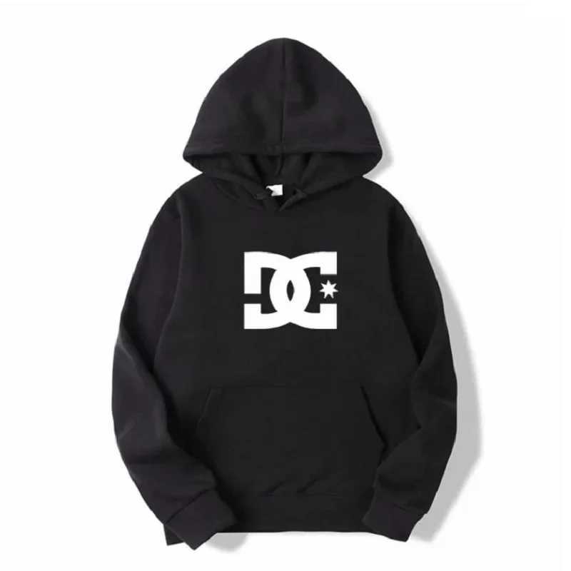 Men's Hoodies Sweatshirts DC Letter Mens Hoodies Mens and Womens Fashion Simple Long Sleeve Sweatshirts Autumn and Winter Street Trends Large Gym