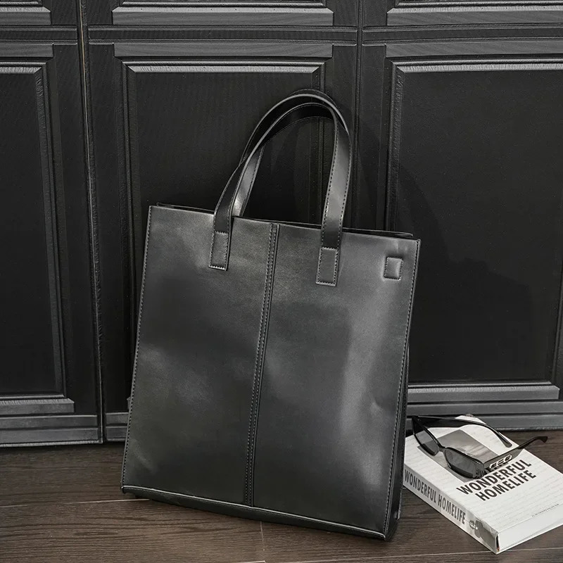 Retro Fashion Mens Cross Bag High Capacity Handbag y Business Shoulder Laptop Messenger Bolsa 240919